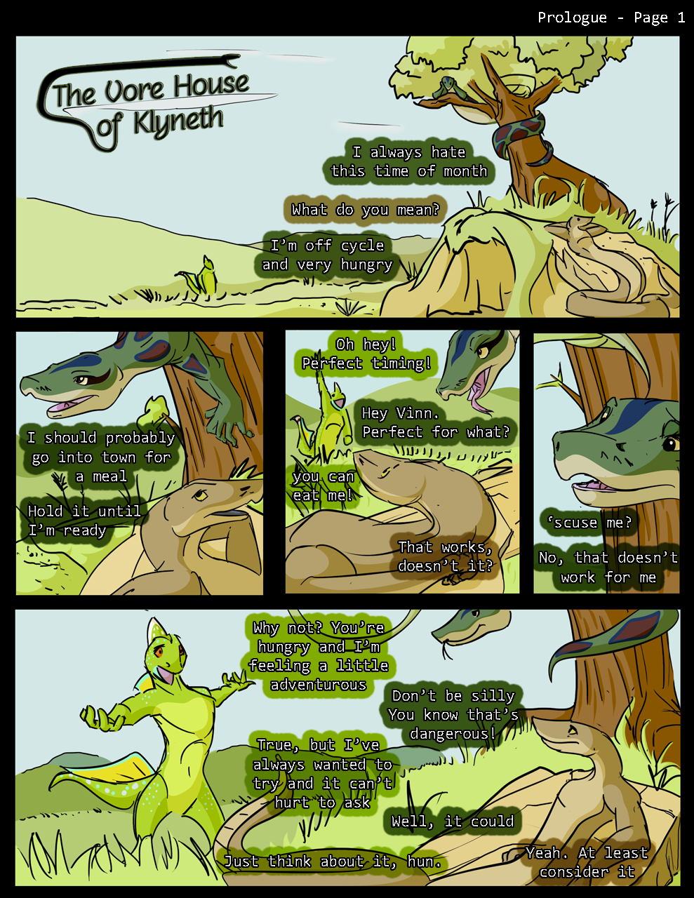 The Vore House of Klyneth - Prologue - Page 01 by Greenwing -- Fur Affinity  [dot] net